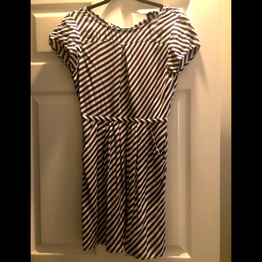 J. Crew Nautical Stripe Dress